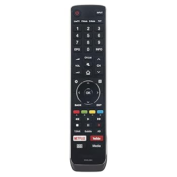 【中古】EN3L39H 取り替えっこ用遠隔操作 Hisense Smart LED TV用