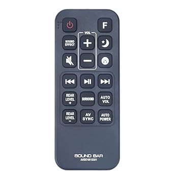 【中古】AKB74815381 交換用リモコン LG サウンドバー ホームシアターシステムスピーカー SJ7 SJ7-C SJ7C SPJ8BW SPJ8B-W