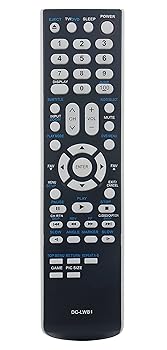 【中古】AULCMEET DC-LWB1 交換用リモコン 東芝テレビ/DVDコンボ 20HLV86 20HLV16 15DLV77 15DLV77B 17HLV85 20HLV15 20HLV85 AH301805に対応|AJIMURA-SHOP