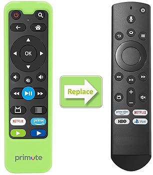【中古】Primote リモコン + グローカバー すべての記章とToshiba Fire/Smart TV版用 (音声検索なし) [Fire Stickには使用できません]