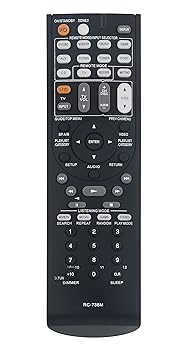 【中古】RC-738M 取り替えっこ用 リモート填まる Onkyo AV Receiver HT-S7200 HT-RC160 TX-NR607 TX-SR607 TX-SR607B 24140739 29400095 RC-739M DTR 20.1 DTR
