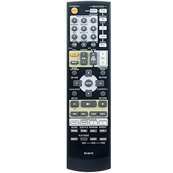 【中古】【未使用】RC-681M 交換用リモートコマンダー Onkyo AVレシーバー HT-SR800 TX-SR8550 HT-R557 HT-SP904B TX-SR505 HT-SR750 HT-R550 HT-R508 TX-SR575 HT-｜AJIMURA-SHOP