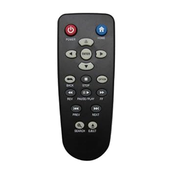 【中古】【未使用】ユニバーサル交換用リモート制御フィットfor WDテレビWesternデジタルwdbaan0000nbk wdt-b4j Live WDTVメディアプレーヤー