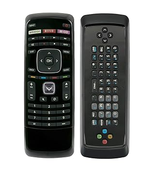 【中古】XRT303 QWERTYキーボードスマート3Dインターネットテレビリモコン ほとんどのVIZIO 3DテレビM3D650SV M3D550SL M3D470KD M3D550KD E3D320VX E3D4|AJIMURA-SHOP