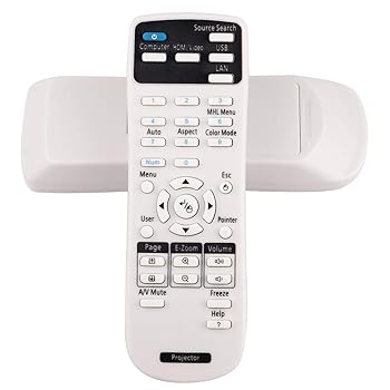 【中古】esolid交換リモートコントロールfor Epson 1648806 ex3240 ex5240 ex5250 Pro ex7240 Pro ex9200 Pro vs240 vs340 vs345パワーライト1224 / 1264