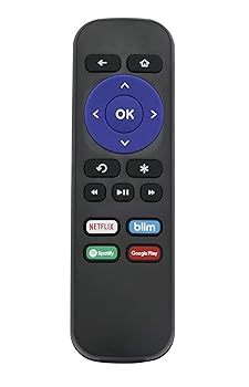 【中古】目あたらしい取り替えっこIRリモート填まるfor Roku 1 2 3 4 固定ディスク LT XS XD Express Premiere 4620 x B、Notの受け支えるroku突っ支い棒、TCL rokuテレビ受像機やroku G