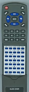 【中古】取り替えっこ用遠隔操作 RCA RLC3255AB、RLC3708A、RLC4062A、RLC4688AB、RLCD4063A、RLCD5510A、RLD5515AC、RLDED2845A、RLDED3258AC、RLDED3955A、RLDE
