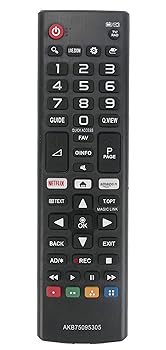 【中古】【未当て嵌める】VINABTY AKB75095305 代わりの人遠隔操作 LG Smart TV AKB75095304 AKB75095306 AKB75095308用