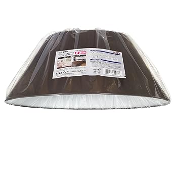 【中古】【未使用】エルパ (ELPA) ペンダントセード ランプシェード 照明 直径24.5cm(最小)X直径50cm(最大)高さ24cm ブラウン PD-SH02(BR)