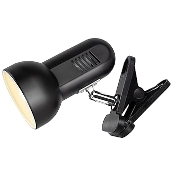 【中古】【未使用】ASSEUI LEDデスクライト クリップライト E26 360°回転 読書 仕事 PC電気 スタンド作業デスク 卓上 ランプ に適用 付属のLED電球(ブラック)