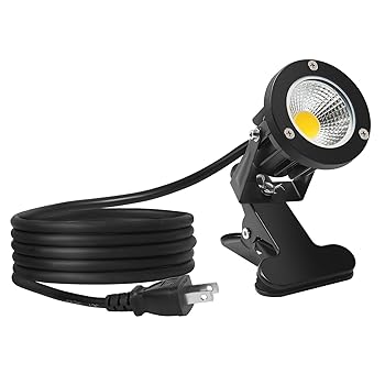 【中古】【未使用】防雨 防水型 led クリップライト 7W 630lm コード長3m led スポット 屋外 照明 看板用 店舗 電気スタンド デスクスタンド アームライト ピッコロ