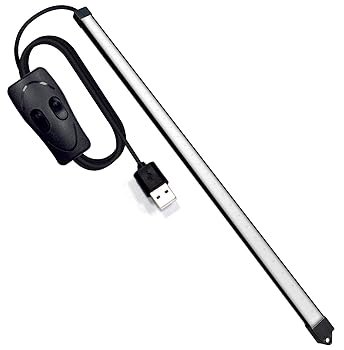 【中古】【未使用】LED バーライト USBライト キッチンライト USB Light 蛍光灯 直管形 棚下ライト 高輝度 48LED ライトバー チューブライト 3段階調色 電球色 昼白