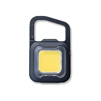 【中古】【未使用】ムサシ(MUSASHI) 充電式 ぴかり MINI LIGHT マットブラック 防犯 防水仕様 強力ライト 明るさ3段階調整 フラッシュ点灯 カラビナ/クリップ/マグ