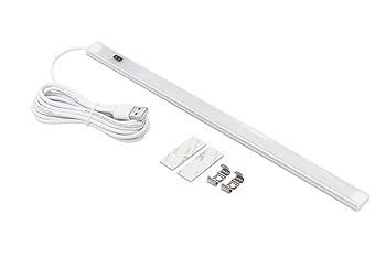 【中古】【未使用】オーディオファン LED バーライト USB センサー デスクライト ノータッチ かざすだけ 30cm 取付 両面テープ ネジ固定 両対応 光の魔法使いになろ