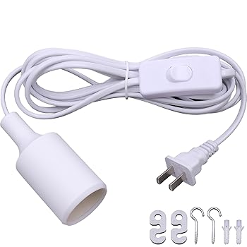 【中古】【未使用】電球ソケット 電球コンセント 超長コード3m・スイッチ付き コンセント 照明 コンセント e26 ソケット コンセント 吊り下げライト 照明コンセント