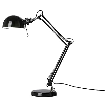 【中古】【未使用】IKEA(イケア) FORS? ブラック 40146784 ワークランプ、ブラック