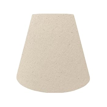 【中古】【未使用】ランプ・シェード(lamp-shade) キャッチ式 交換用ランプシェード 綿布 キナリ 直径25cm K-25142
