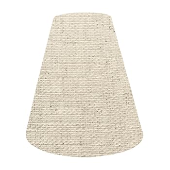 【中古】ランプ・シェード(lamp-shade) キャッチ式 交換用ランプシェード 綿麻キナリ 直径24cm K-24120