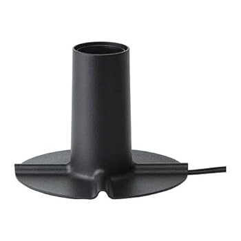 【中古】【未使用】ＩＫＥＡ/イケア SKALLRAN：テーブルランプベース10.7cm ダークグレー/メタル （904.215.29）