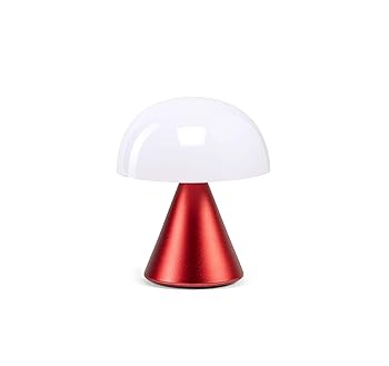 【中古】LEXON (レクソン) MINA ミニLEDランプ クールまたはウォームホワイトライト USB-Cポートで充電可能（ケーブル付属） LH60MR レッド