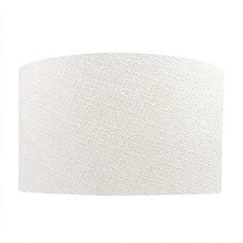 【中古】【未使用】ランプ・シェード(lamp-shade) ホルダー式 交換用ランプシェード H-35352 綿麻ホワイト 下部直径35cm