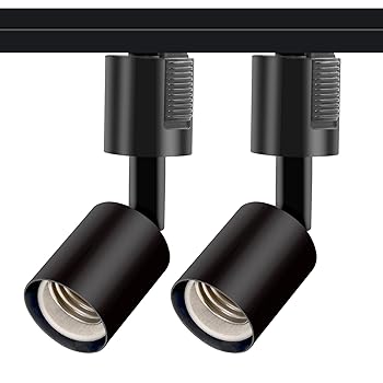 【中古】【未使用】Aiwode ダクトレールライト ダクトレール用スポットライト 配線ダクトレール用器具 E26 黒い 2個