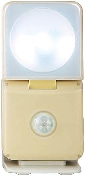 【中古】【未使用】ムサシ RITEX 「センサーライト・ハンディライトの1台2役! 」 インテリアLEDセンサーライト 【smart】 乾電池式 屋内用 イエロー GS-100(Y)