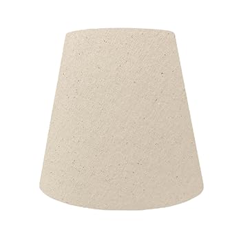 【中古】【未使用】ランプ・シェード(lamp-shade) ホルダー式 交換用ランプシェード 直径20cm 綿布 キナリ H-20130