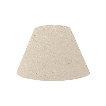 【中古】ランプ・シェード(lamp-shade) キャッチ式 交換用ランプシェード 綿布 キナリ 直径30cm K-30150