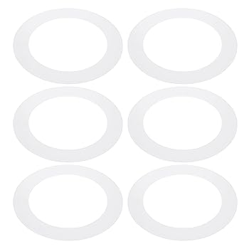 【中古】【未使用】PATIKIL 内径160 mm 外径220 mm プラスチックトリムリング 6個 パティ オライト グーフリング クッション 円形 ライトカバー 照明器具 パティ オ
