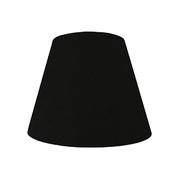 【中古】【未当て嵌める】照明ランプ・影法師(lamp-shade) 保持者式 取り替えっこ用照明ランプ影法師 差しわたし28糎 綿織物 黒いこと H-28170