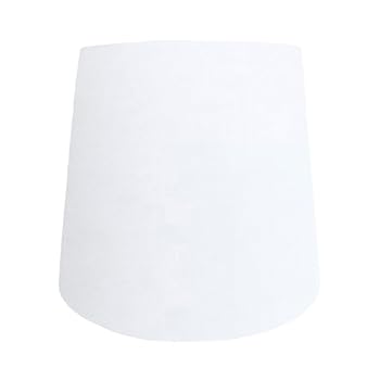 【中古】【未使用】ランプ・シェード(lamp-shade) ホルダー式 交換用ランプシェード 直径25cm 綿布 ホワイト H-25200