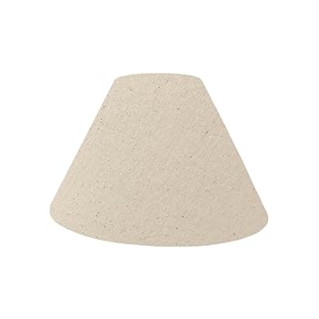 【中古】ランプ・シェード(lamp-shade) ホルダー式 交換用ランプシェード 直径34cm 綿布 キナリ H-34140