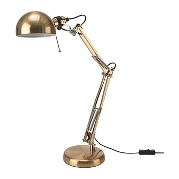 【中古】【未当て嵌める】ＩＫＥＡ/イケア FORSA：細工物照明ランプ 金管楽器色 （604.035.22）