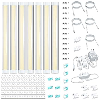 【中古】【未使用】LED キャビネットライト バーライト キッチンライト 電球色 節電 ACアダプター付き コンパクト オシャレ 明るさ調節でき 室内照明 キッチン照明