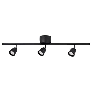 【中古】ＩＫＥＡ/イケア SKURUP：シーリングトラック スポットライト3個 ブラック（503.959.28）