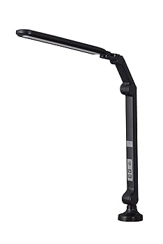 【中古】学習机ともし火 LED 今めかしい L字型 クランプ式 目に愛想のいい か細い パウダーコンパクト 学びとる机 差し込み付き添い人 ACアダプタ 照明装置手道具 卓上照明装置 末たのもしい 回