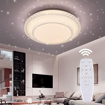 【中古】【未使用】LED シーリングライト 星空効果 35W 6~8畳 白色 電球色 昼光色 天井ライト インテリア リビング 照明器具 和風 玄関 門灯 廊下 和室 おしゃれ 台｜AJIMURA-SHOP