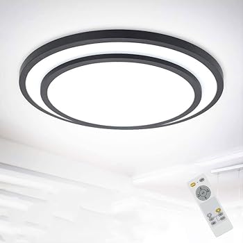 【中古】【未使用】Depuley LEDシーリングライト 48ｗ 8畳 10畳 調光 調色 薄型 リモコン付き 常夜灯モード スリープタイマー ダブルリング 約3840lm 天井 照明器具｜AJIMURA-SHOP