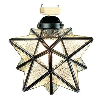 【中古】【未使用】SAITODOU 照明 星形シーリングライト 20cm スター 星 ペンダントライト LED対応 1灯 アンティーク ビンテージ クラシック レトロ ガラス カフェ|AJIMURA-SHOP