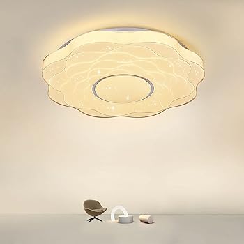 【中古】【未使用】LED シーリングライト 星空効果~10畳 -12畳調光 調色 天井照明器具 45W リモコン付き リビング 居間 食卓 寝室 子供部屋 廊下 室内照明 省エネ