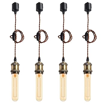 【中古】LVWIT シャンデリヤともし火 E26口金 LED白熱電球付き添い人 繊維白熱電球 かざり付ける手道具 照明装置手道具 導線導管軌跡用 上昇限度照明装置 吊り下げ 吊りひも付き添い人 100糎自然調整