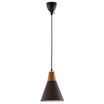 【中古】【未使用】ぼん家具 ペンダントライト 北欧 天井照明 LED電球専用 1灯 直径20cm ダイニング リビング 工事不要 おしゃれ ブラウン