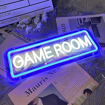 【中古】ゲームネオンサイン Game Roomネオン LEDネオンライト USB/スイッチ付き ゲームルーム装飾用 子供ギフト