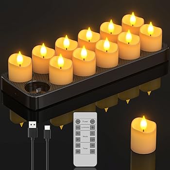 【中古】PChero usb-C申し受ける式蝋燭点火装置 led蝋燭 蝋燭点火装置 申し受ける式 停電蝋燭点火装置 無炎申し受ける式LED蝋燭 タイマー役立つこと 省エ