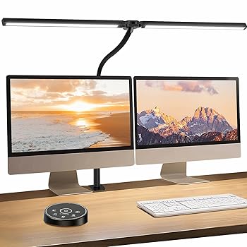 【中古】BeaNet 学習机ともし火 LED 「無線電話遠隔操作・ダブル明かり・幅800粍・24W・2000Lx」 5座標軸調光調色 灯し火照明ランプ クランプ「PSE公証済」 幅ひろい スタン