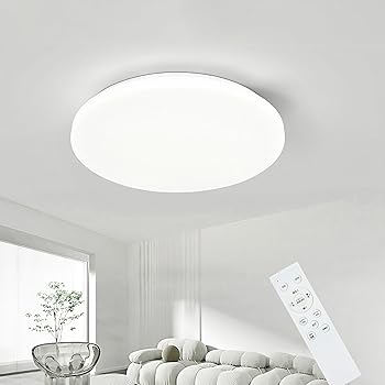 【中古】LEDシーリングライト12畳 14畳 18段階調光調色タイプ リモコン付き 常夜灯 明るさメモリ機能 おやすみタイマー リビング 寝室 和室 台所 天井照
