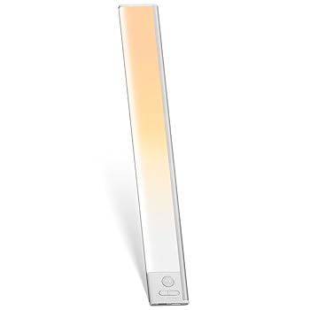 【中古】【未使用】人感センサーライト 室内用 充電式 マグネット付き 薄型LED 調光調色機能 40cm バーライト 3色調整可能 人感センサー キッチンライト 押入れライ