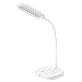 【中古】オーム(OHM) LEDデスクライト 450ルーメン 昼光色 ホワイト ワイヤレス充電機能付き MagSafe対応 DS-L50FMS-W 06-5230 オーム電機｜AJIMURA-SHOP