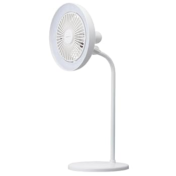 【中古】【未使用】ドウシシャ サーキュライト デスクファン デスクスタンド led 調光3段階 調色3段階 風量3段階 卓上 扇風機 fan